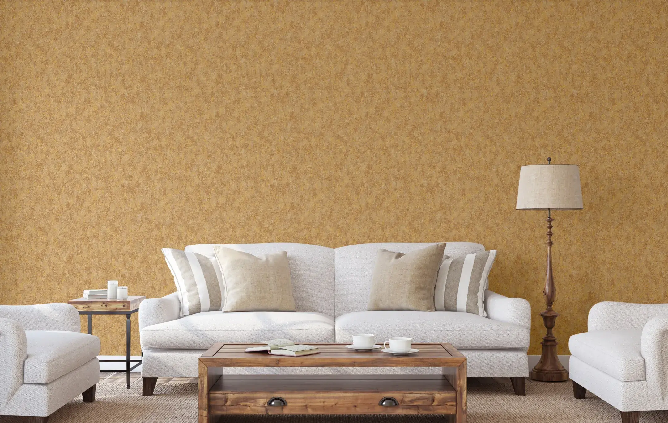 Gold Embossed Wallpaper – Bohemian Warmth (7817-3)